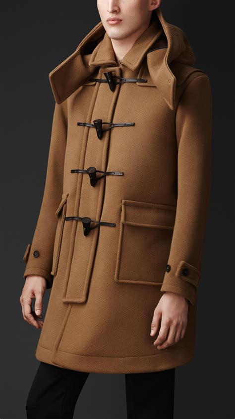 mens long burberry coat|Burberry duffle coat men's.